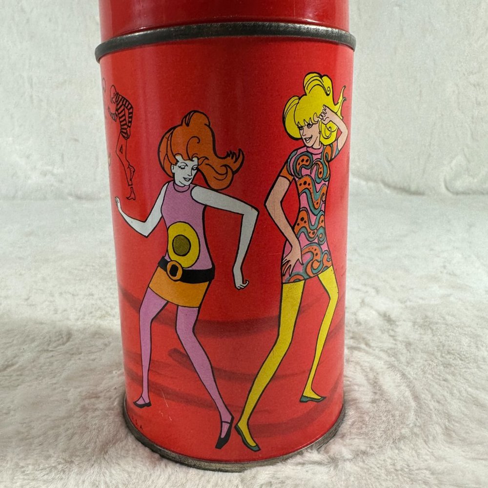 Vintage 1968 Josie the Pussycats Metal Thermos for Lunchbox Aladdin Industries - Picture 6 of 12
